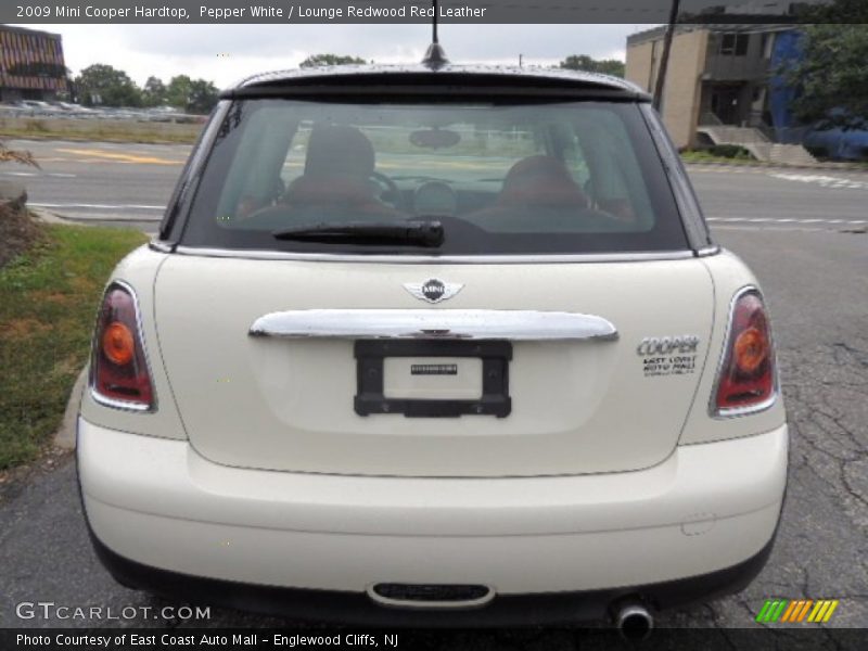 Pepper White / Lounge Redwood Red Leather 2009 Mini Cooper Hardtop