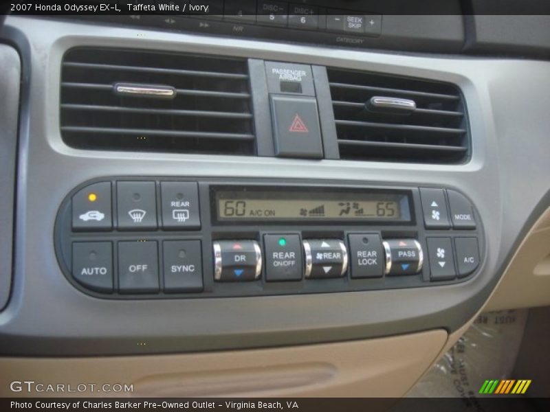 Taffeta White / Ivory 2007 Honda Odyssey EX-L