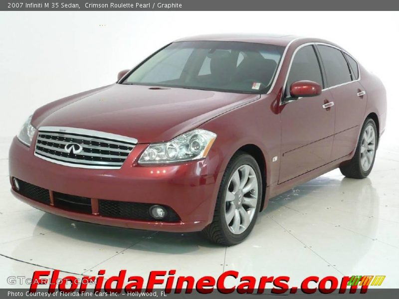Crimson Roulette Pearl / Graphite 2007 Infiniti M 35 Sedan