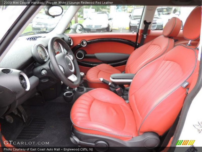Pepper White / Lounge Redwood Red Leather 2009 Mini Cooper Hardtop