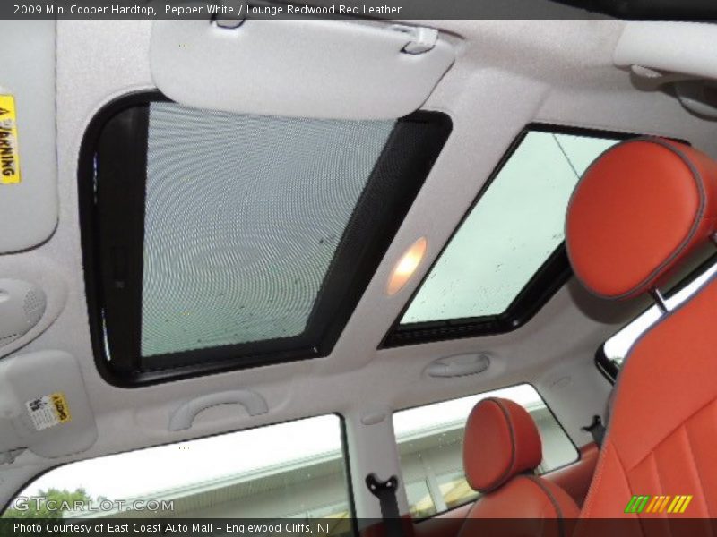 Pepper White / Lounge Redwood Red Leather 2009 Mini Cooper Hardtop