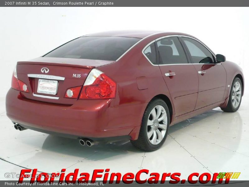 Crimson Roulette Pearl / Graphite 2007 Infiniti M 35 Sedan