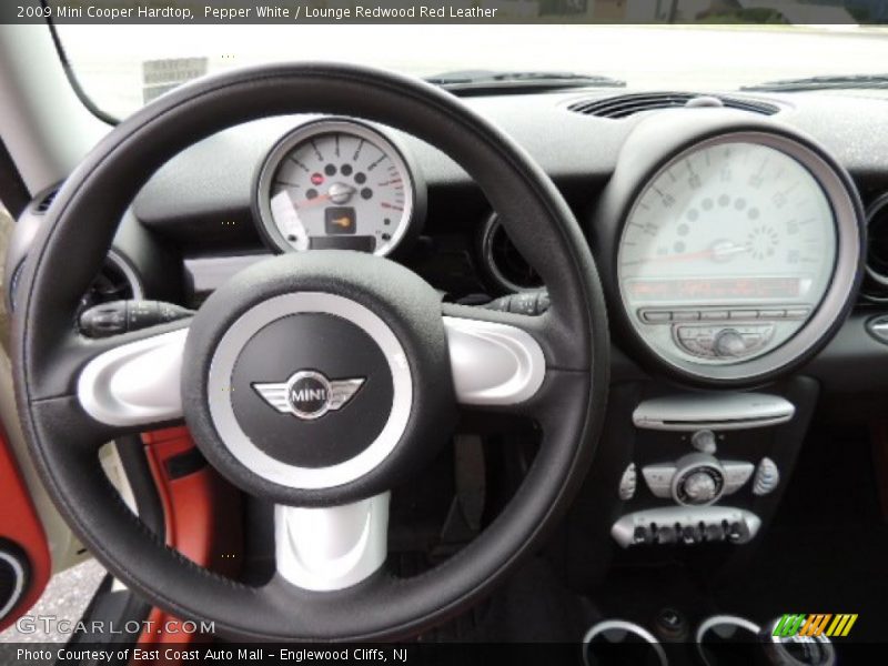 Pepper White / Lounge Redwood Red Leather 2009 Mini Cooper Hardtop