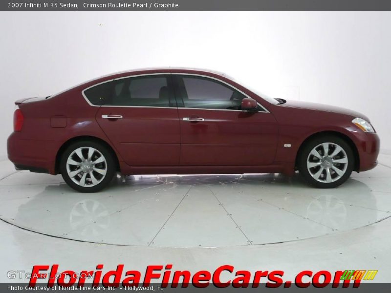 Crimson Roulette Pearl / Graphite 2007 Infiniti M 35 Sedan