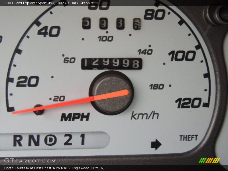Black / Dark Graphite 2001 Ford Explorer Sport 4x4