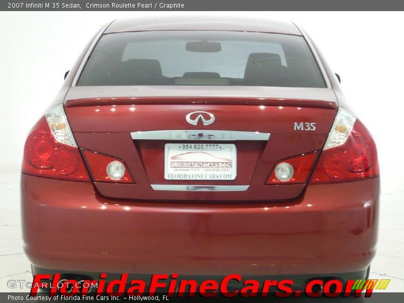 Crimson Roulette Pearl / Graphite 2007 Infiniti M 35 Sedan