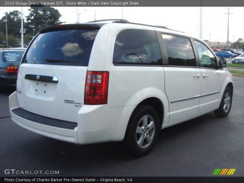 Stone White / Dark Slate Gray/Light Shale 2010 Dodge Grand Caravan SXT