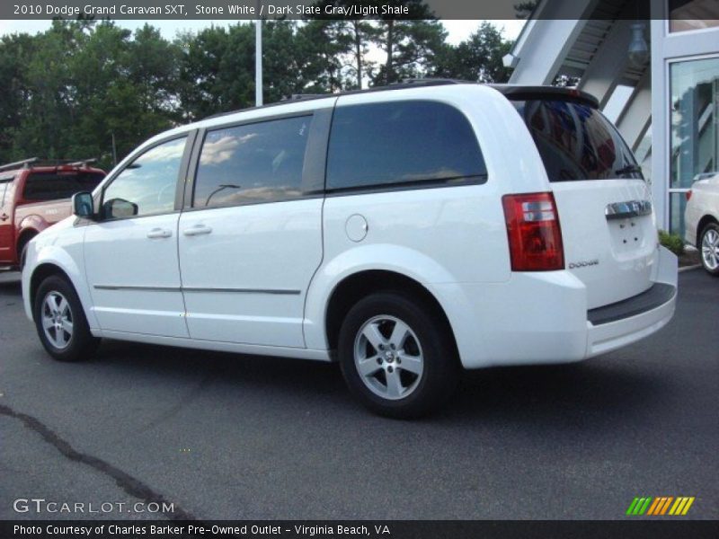 Stone White / Dark Slate Gray/Light Shale 2010 Dodge Grand Caravan SXT