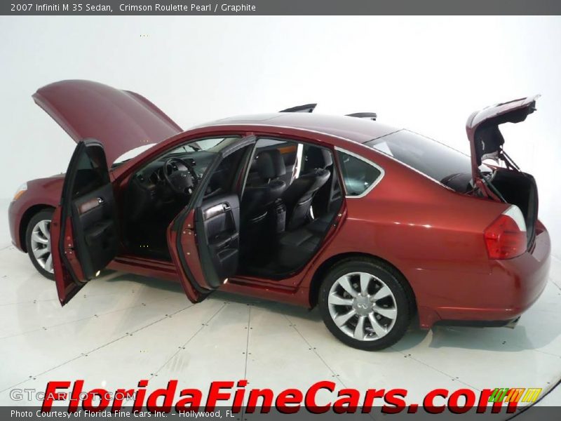 Crimson Roulette Pearl / Graphite 2007 Infiniti M 35 Sedan