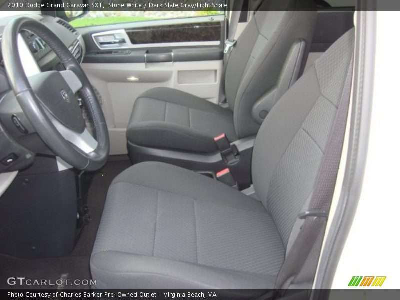 Stone White / Dark Slate Gray/Light Shale 2010 Dodge Grand Caravan SXT