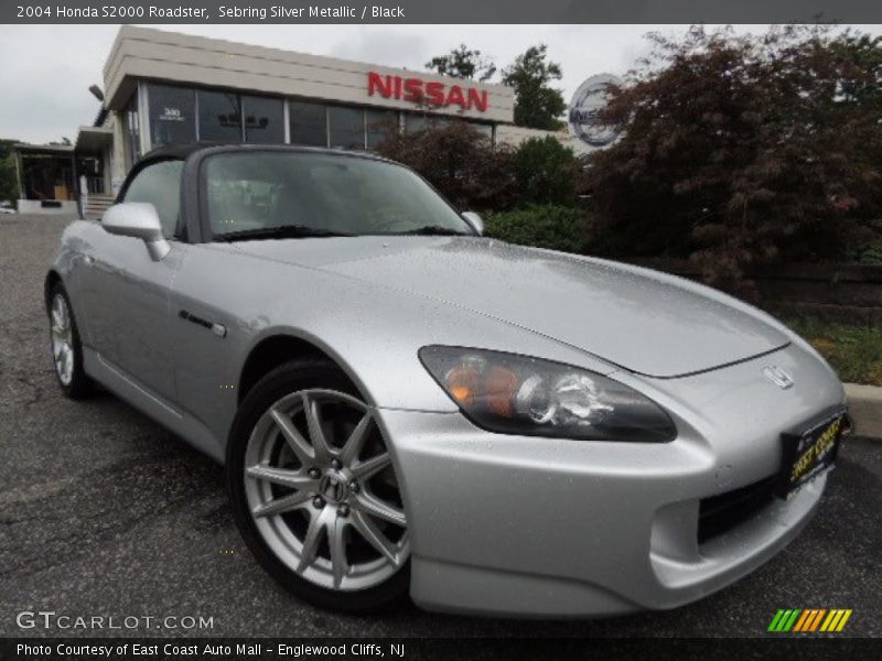 Sebring Silver Metallic / Black 2004 Honda S2000 Roadster