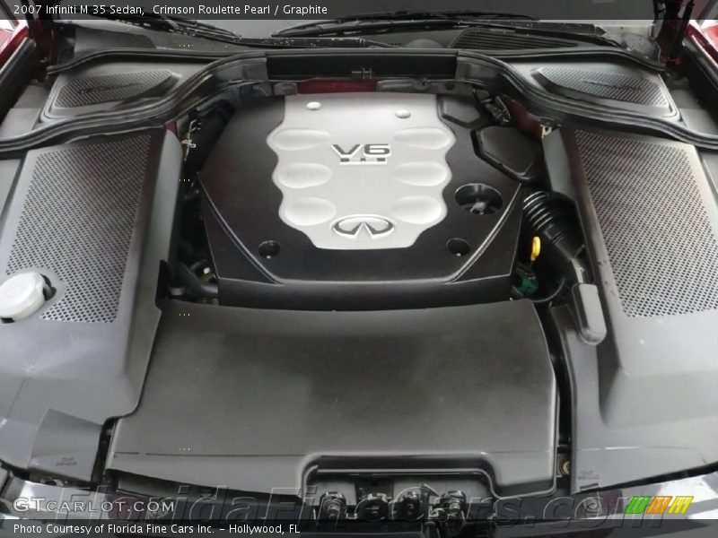 Crimson Roulette Pearl / Graphite 2007 Infiniti M 35 Sedan