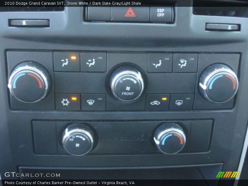 Stone White / Dark Slate Gray/Light Shale 2010 Dodge Grand Caravan SXT