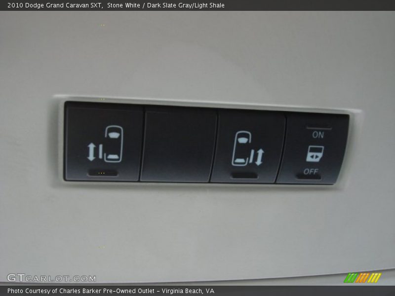 Stone White / Dark Slate Gray/Light Shale 2010 Dodge Grand Caravan SXT