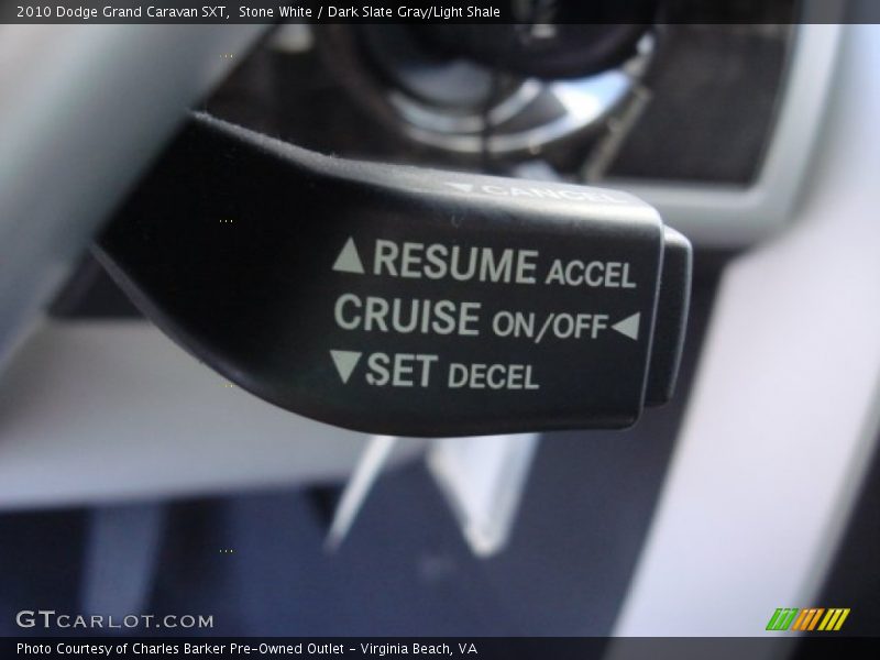 Stone White / Dark Slate Gray/Light Shale 2010 Dodge Grand Caravan SXT