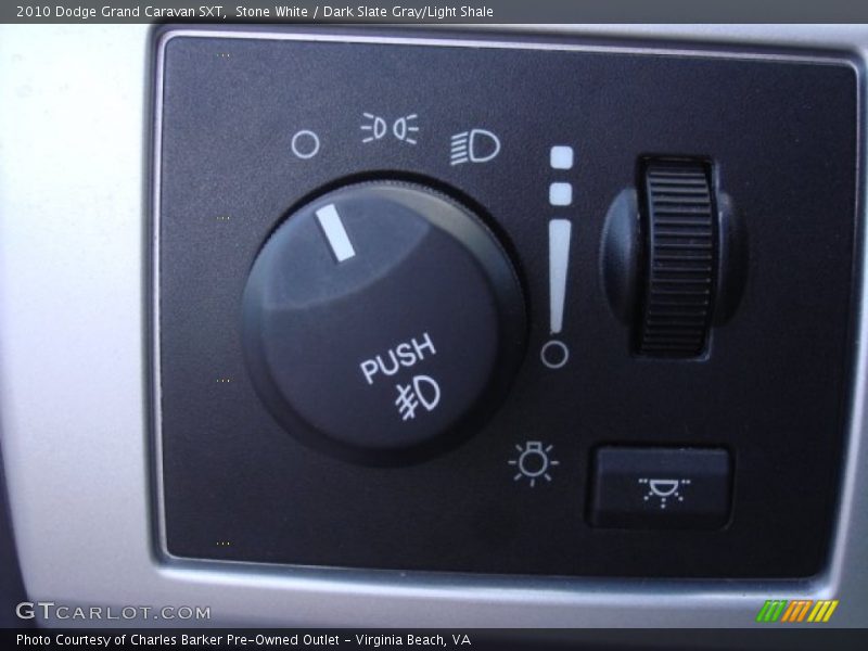 Stone White / Dark Slate Gray/Light Shale 2010 Dodge Grand Caravan SXT