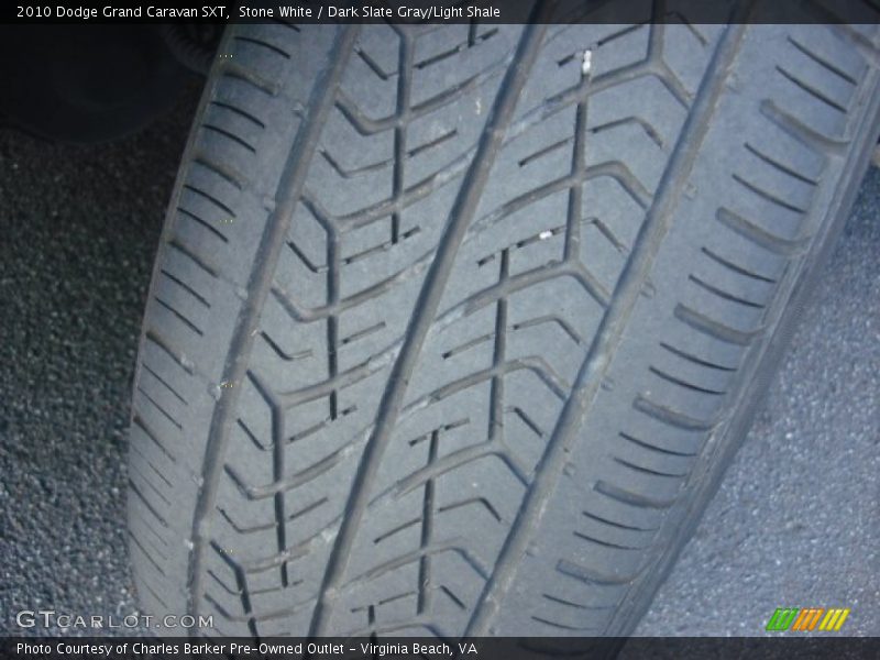 Stone White / Dark Slate Gray/Light Shale 2010 Dodge Grand Caravan SXT
