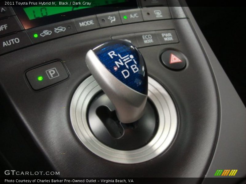 Black / Dark Gray 2011 Toyota Prius Hybrid IV
