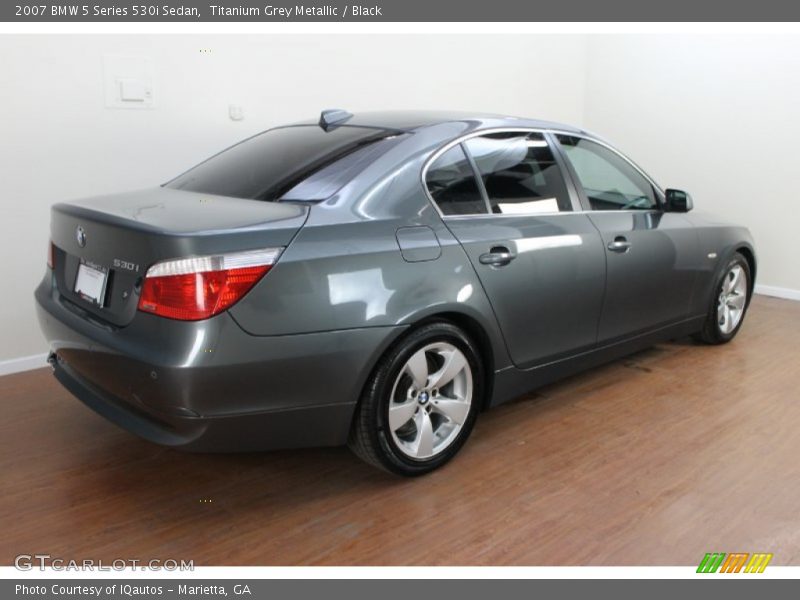 Titanium Grey Metallic / Black 2007 BMW 5 Series 530i Sedan