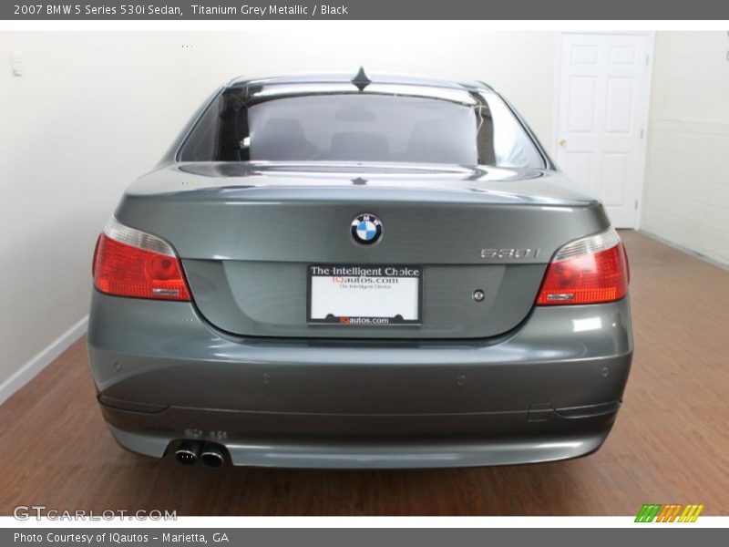 Titanium Grey Metallic / Black 2007 BMW 5 Series 530i Sedan