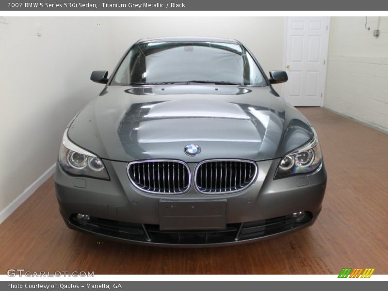 Titanium Grey Metallic / Black 2007 BMW 5 Series 530i Sedan