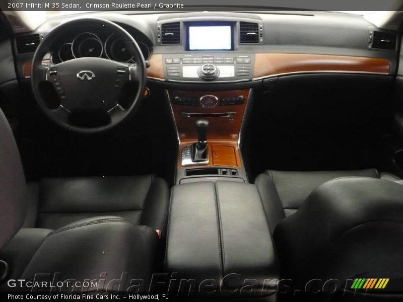 Crimson Roulette Pearl / Graphite 2007 Infiniti M 35 Sedan