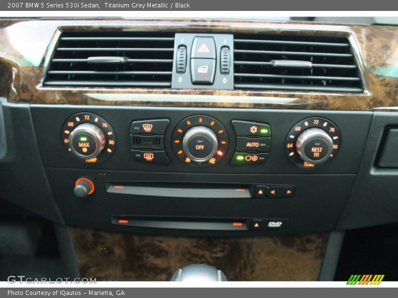 Titanium Grey Metallic / Black 2007 BMW 5 Series 530i Sedan