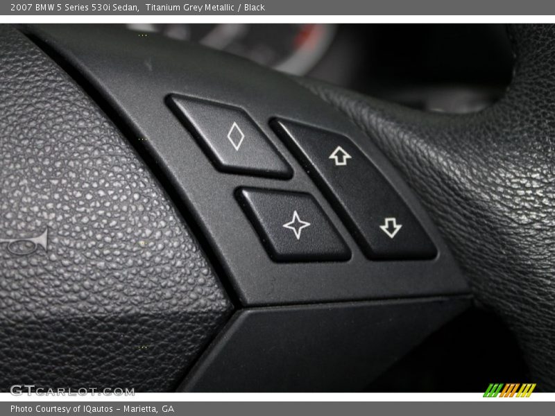Titanium Grey Metallic / Black 2007 BMW 5 Series 530i Sedan