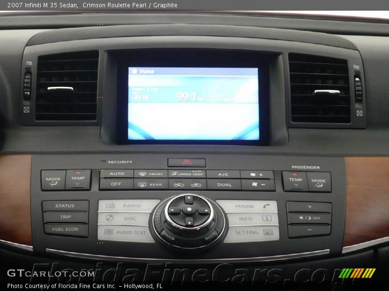 Crimson Roulette Pearl / Graphite 2007 Infiniti M 35 Sedan