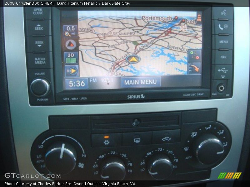 Navigation of 2008 300 C HEMI