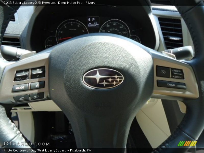 Deep Indigo Pearl / Ivory 2013 Subaru Legacy 2.5i Premium