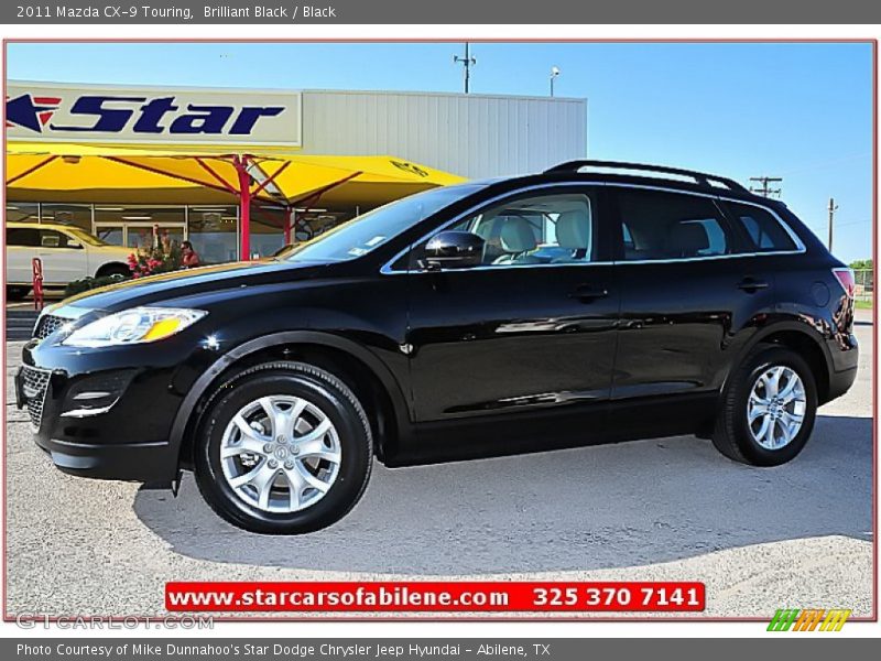 Brilliant Black / Black 2011 Mazda CX-9 Touring