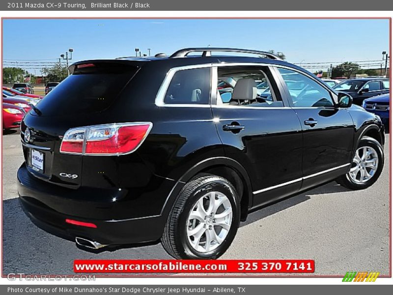 Brilliant Black / Black 2011 Mazda CX-9 Touring