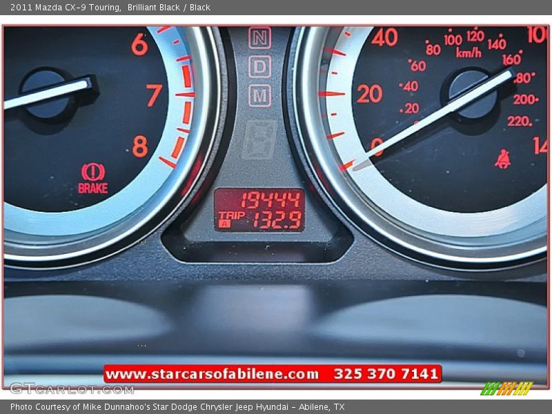 Brilliant Black / Black 2011 Mazda CX-9 Touring