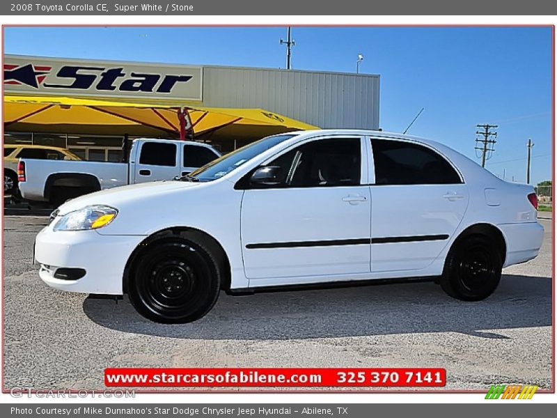Super White / Stone 2008 Toyota Corolla CE