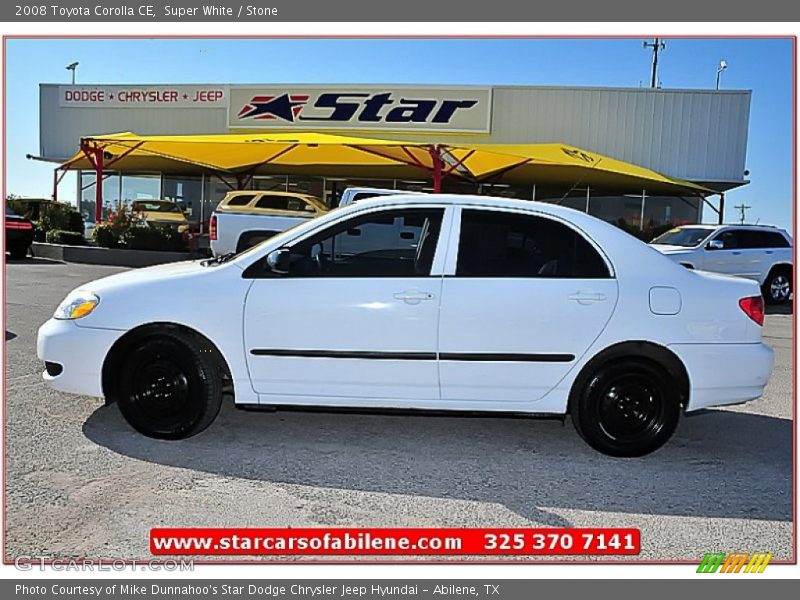 Super White / Stone 2008 Toyota Corolla CE