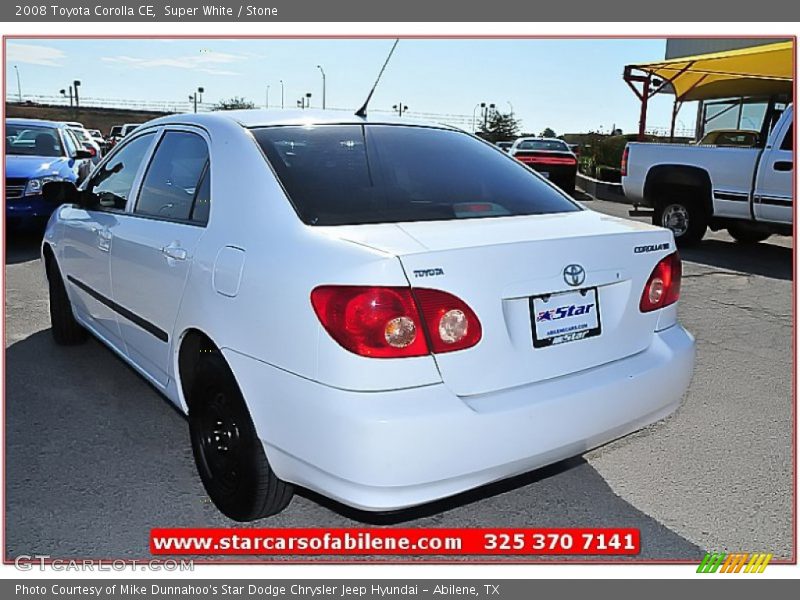 Super White / Stone 2008 Toyota Corolla CE