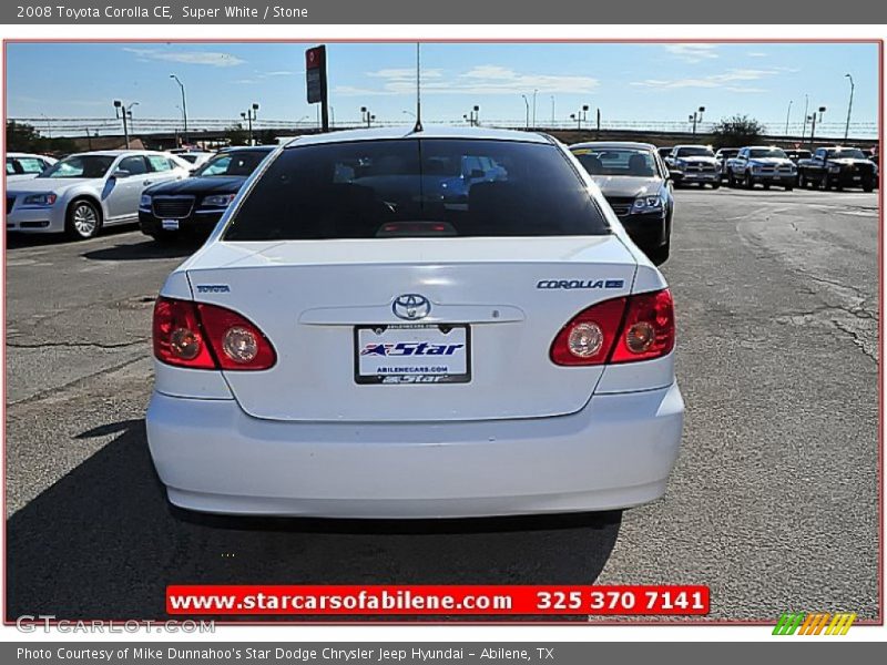 Super White / Stone 2008 Toyota Corolla CE