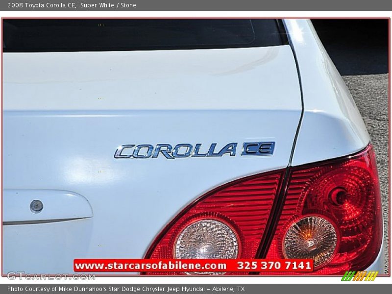 Super White / Stone 2008 Toyota Corolla CE