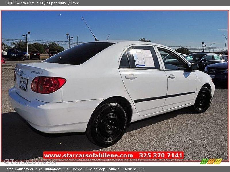 Super White / Stone 2008 Toyota Corolla CE