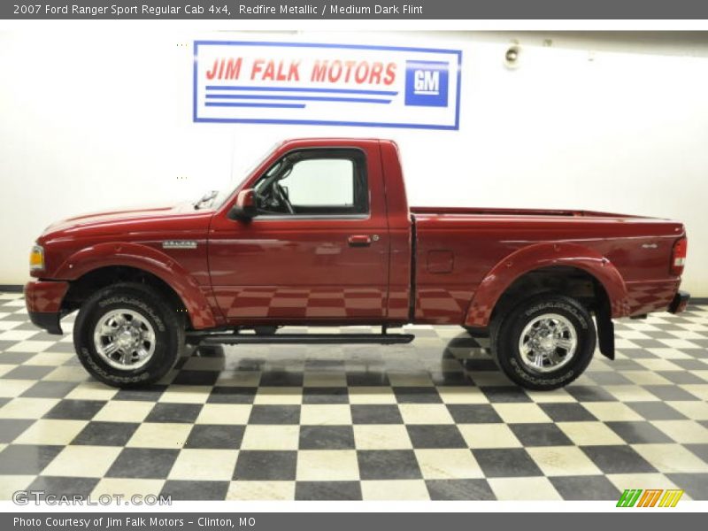 Redfire Metallic / Medium Dark Flint 2007 Ford Ranger Sport Regular Cab 4x4