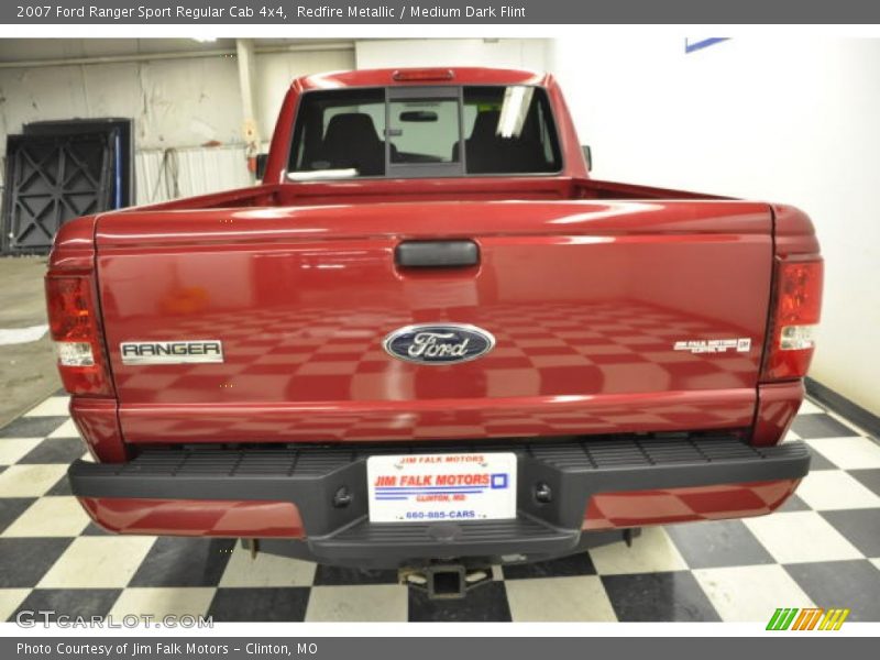 Redfire Metallic / Medium Dark Flint 2007 Ford Ranger Sport Regular Cab 4x4