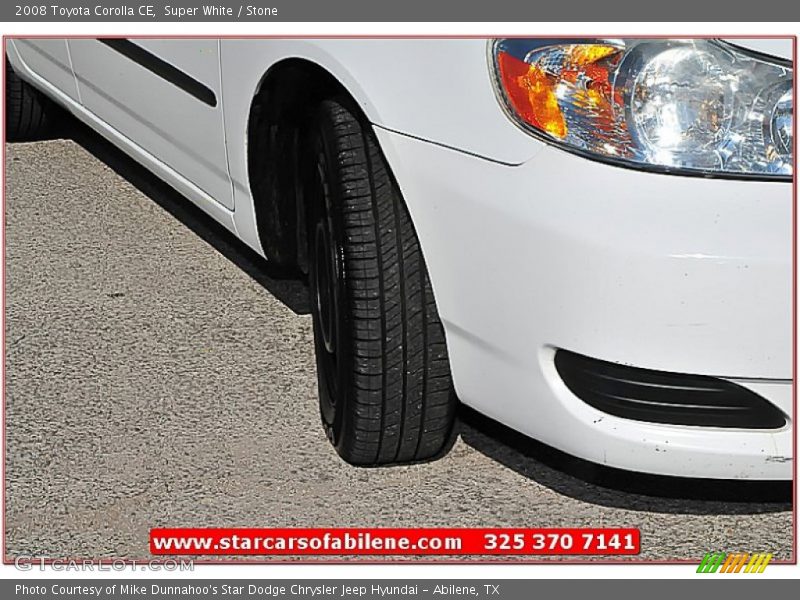 Super White / Stone 2008 Toyota Corolla CE