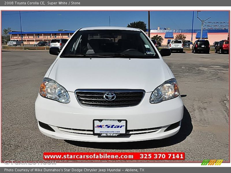 Super White / Stone 2008 Toyota Corolla CE