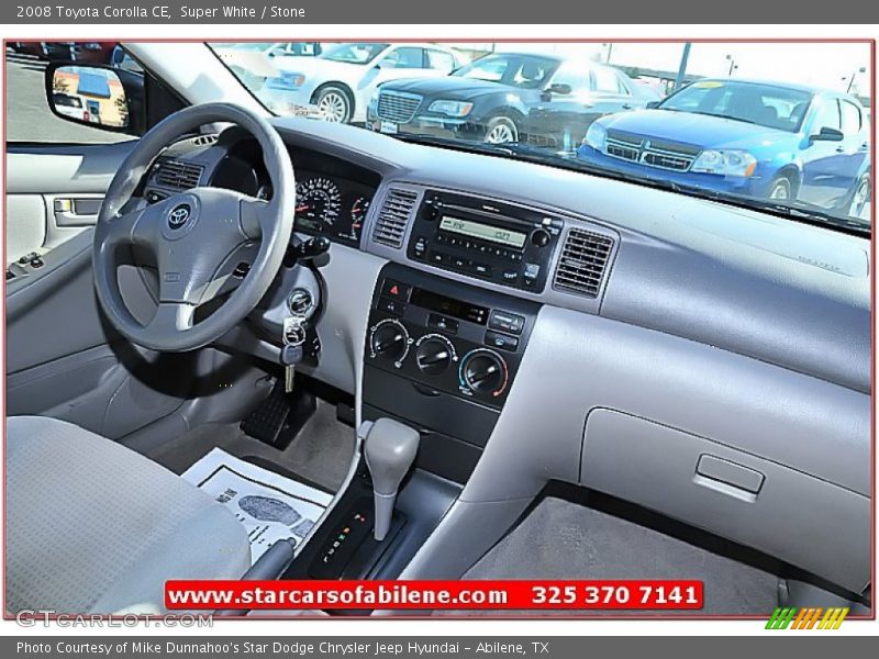 Super White / Stone 2008 Toyota Corolla CE