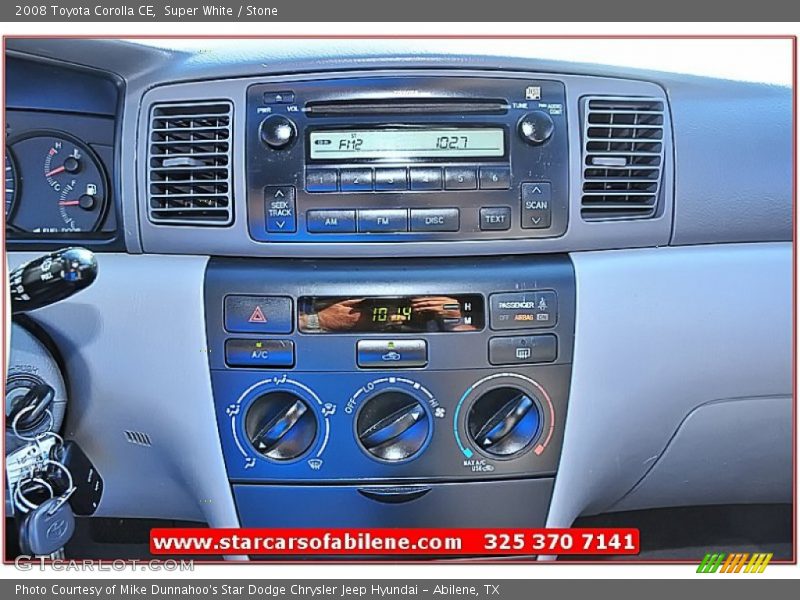 Super White / Stone 2008 Toyota Corolla CE