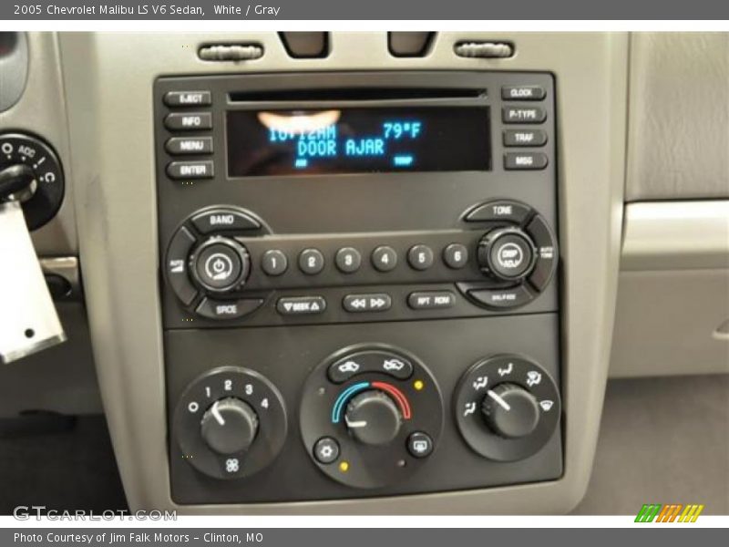 White / Gray 2005 Chevrolet Malibu LS V6 Sedan