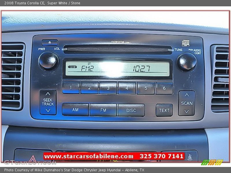 Super White / Stone 2008 Toyota Corolla CE