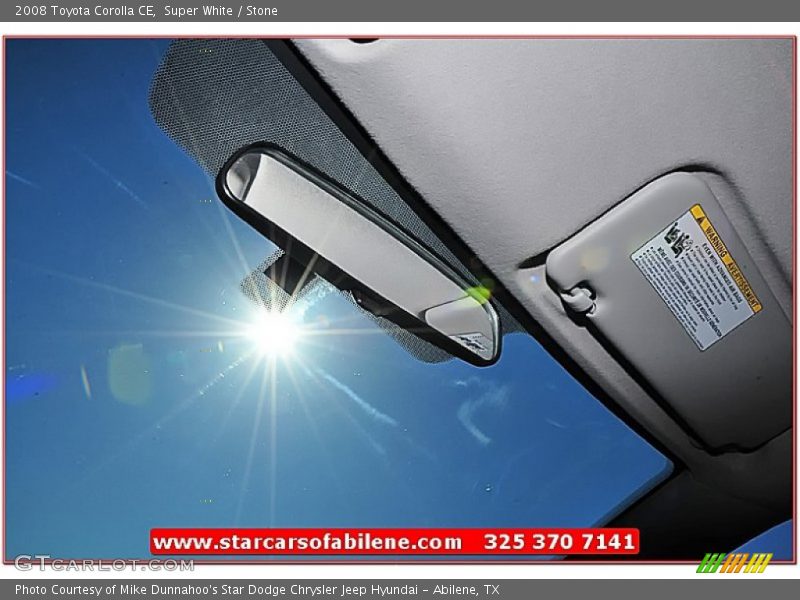 Super White / Stone 2008 Toyota Corolla CE