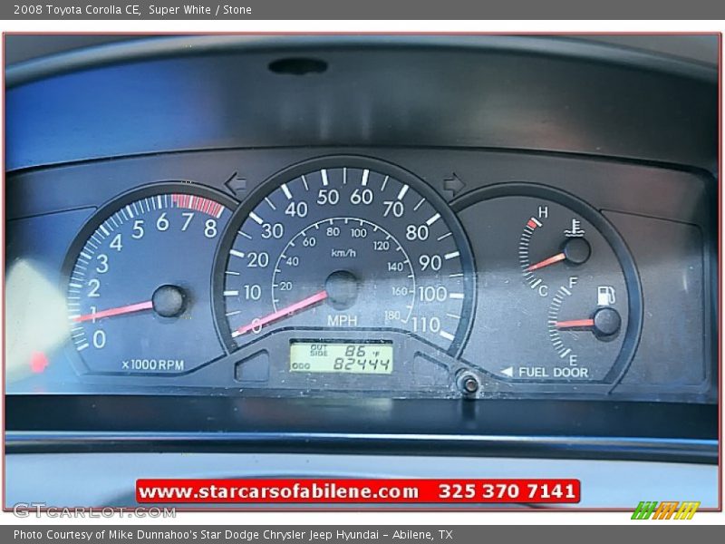 Super White / Stone 2008 Toyota Corolla CE